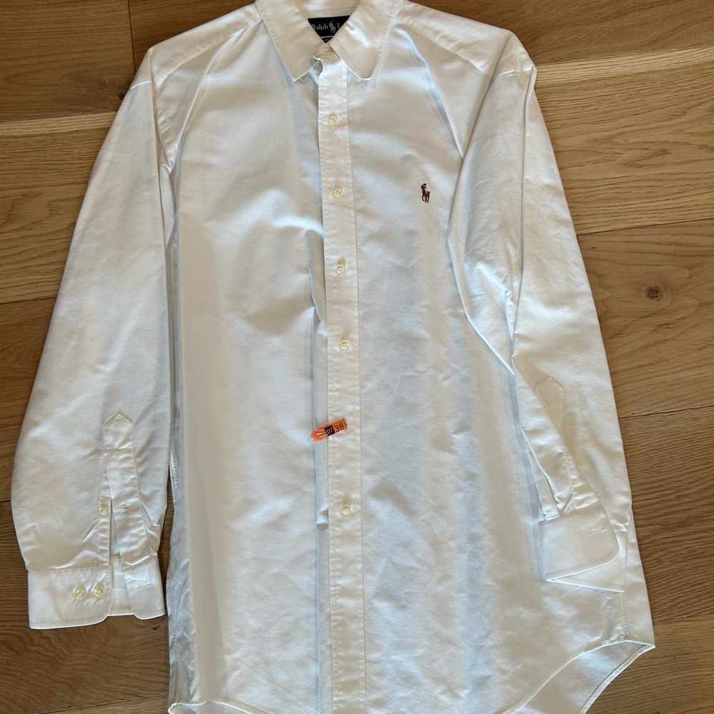 Ralph Lauren White Men's Shirt (Classic Fit)